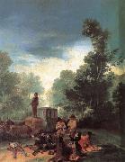 Francisco Goya Highwaymen Attacking a Coach oil painting reproduction